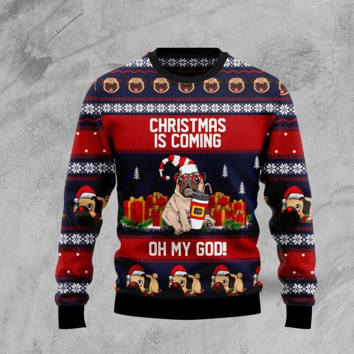 Pug Ugly Christmas Sweater Adult 3D Funny Matching for family