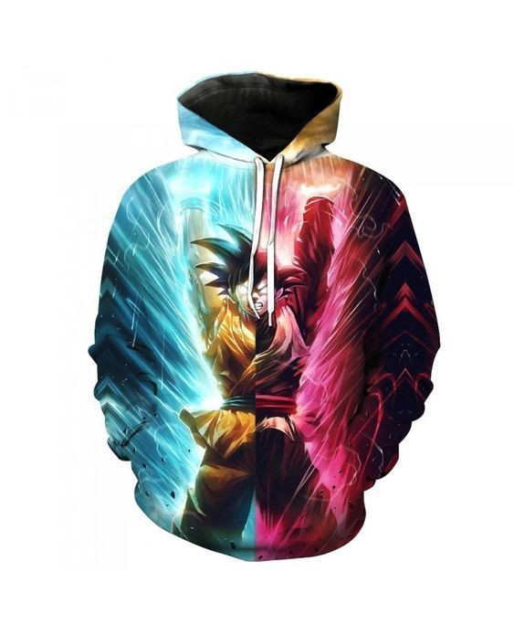 Pullover Angry Goku 3D All Over Print Hoodie, Zip Hoodie