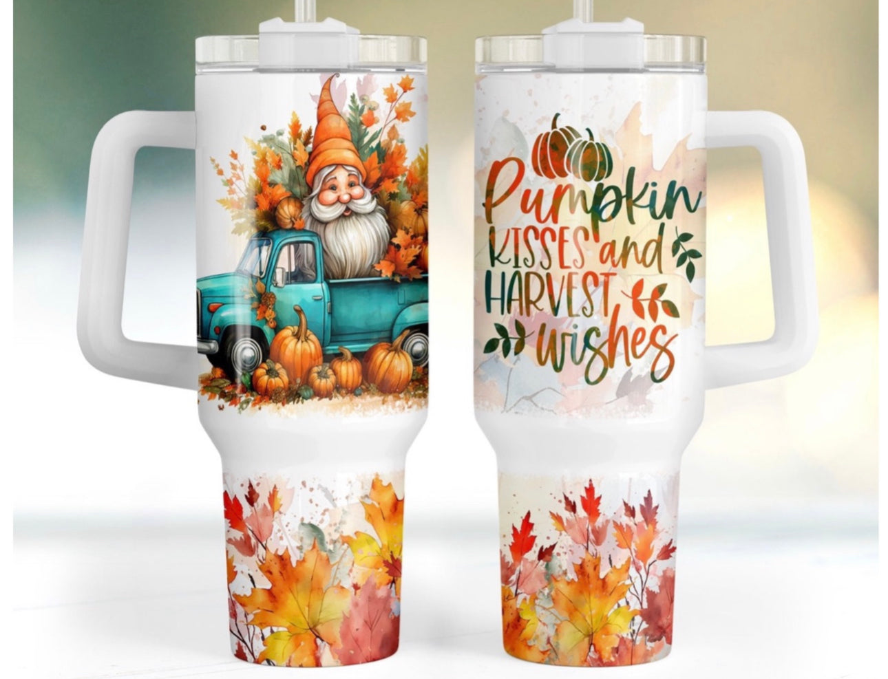 Pumpkin Kisses Halloween Custom Stanley Cup 40 oz 30 oz Tumbler With HandleTVC2301752