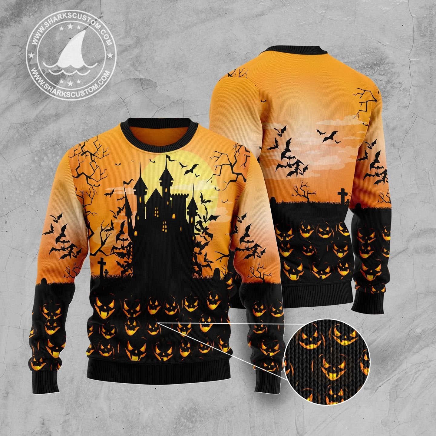 Pumpkin Town Ugly Christmas Sweater - Image 3