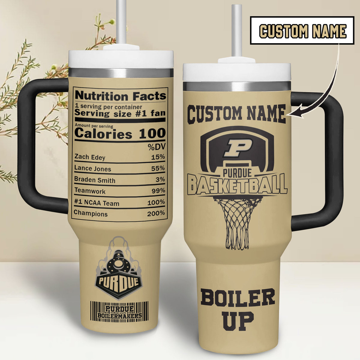 Purdue Boilermakers basketball NCAA Custom Stanley Cup 40 oz 30 oz Tumbler With HandleTVC2301266