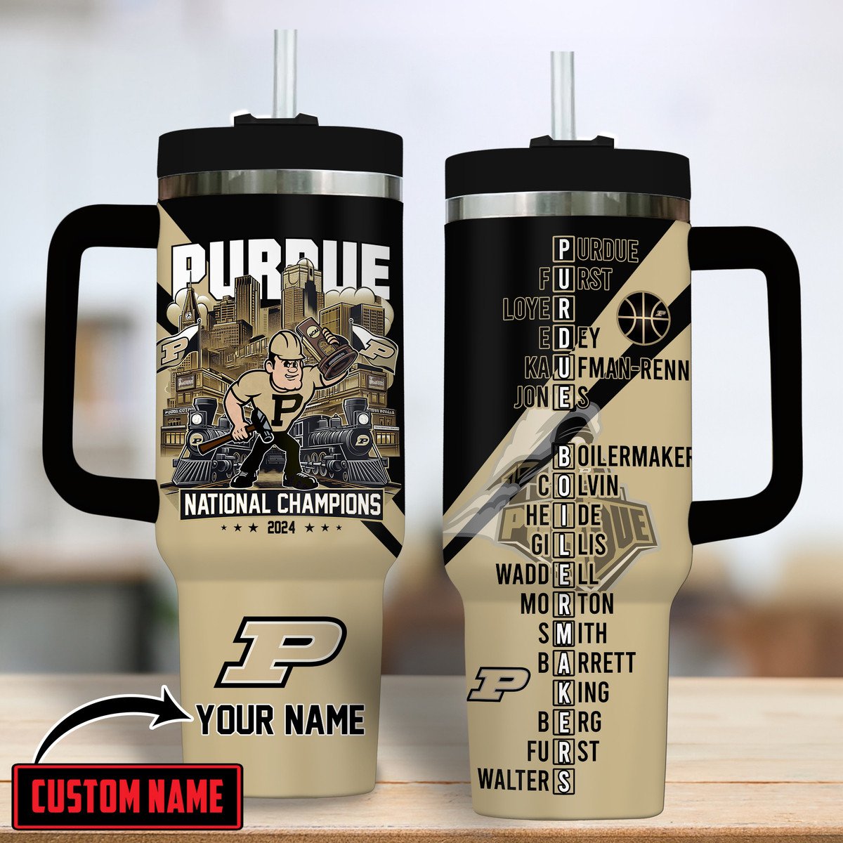 Purdue Boilermakers basketball NCAA Custom Stanley Cup 40 oz 30 oz Tumbler With HandleTVC2301322