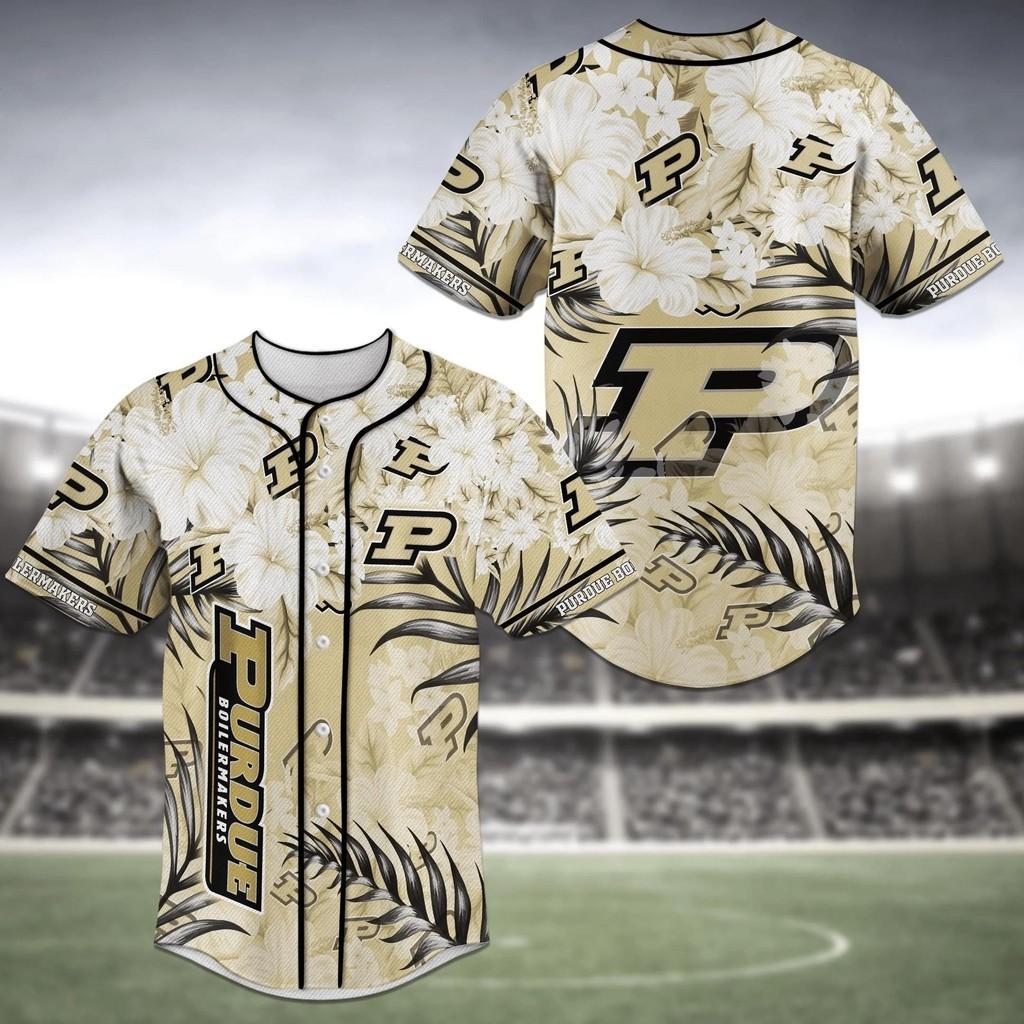 Purdue Boilermakers Ncaa Baseball Jersey Shirt Flower