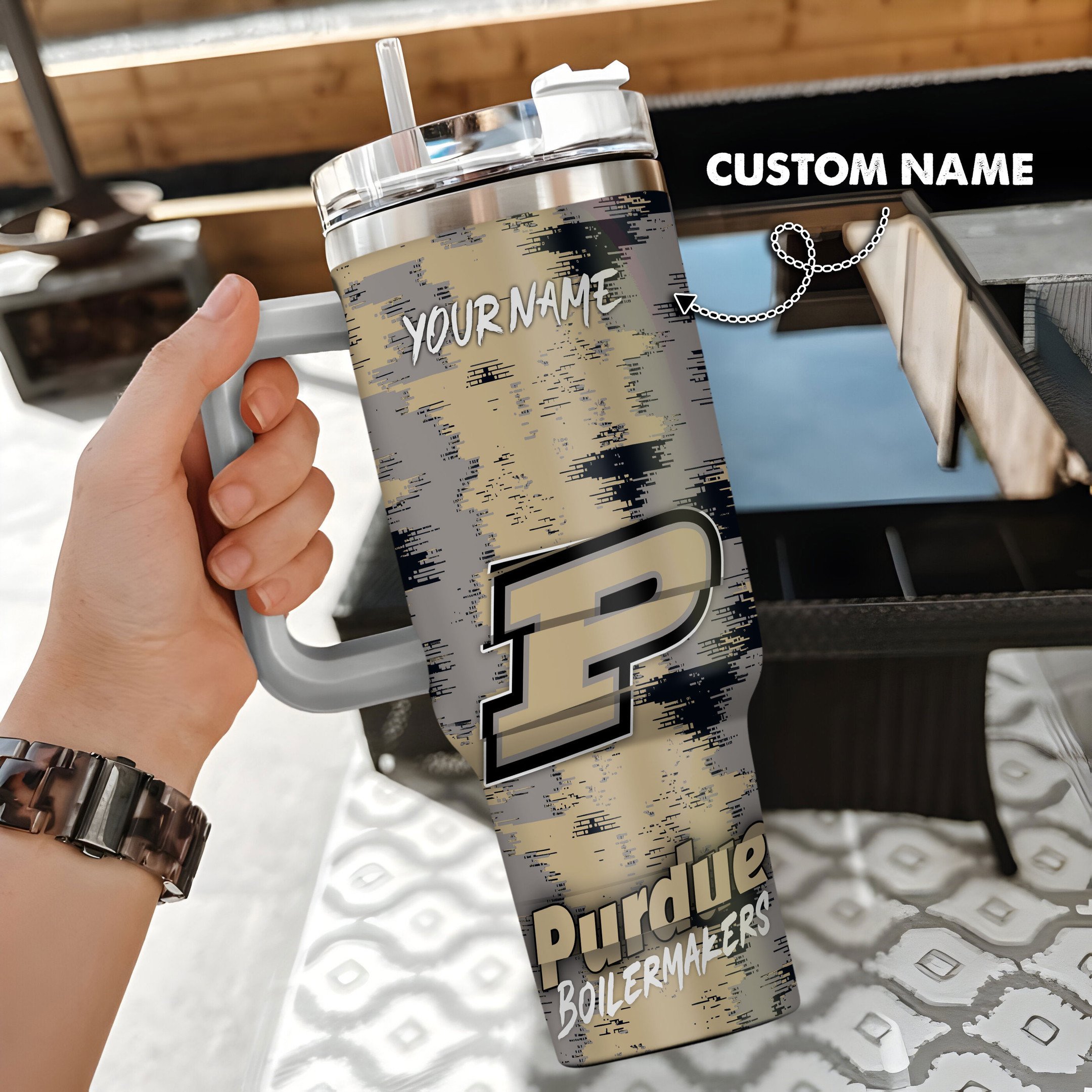Purdue Boilermakers NCAA Custom Stanley Cup 40 oz 30 oz Tumbler With HandleTVC230109