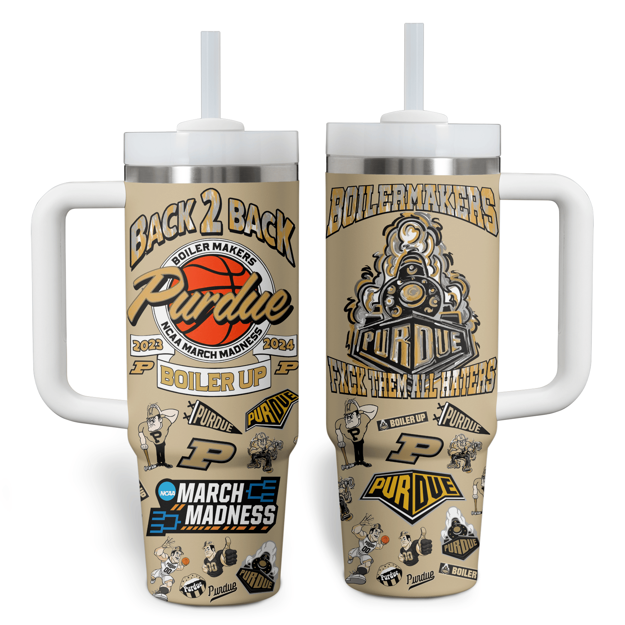 Purdue Boilermakers NCAA Custom Stanley Cup 40 oz 30 oz Tumbler With HandleTVC2301521
