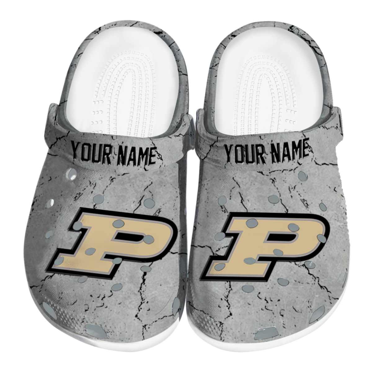 Purdue Boilermakers NCAA Sport Crocs Crocband Clogs Shoes Comfortable For Men Women and Kids