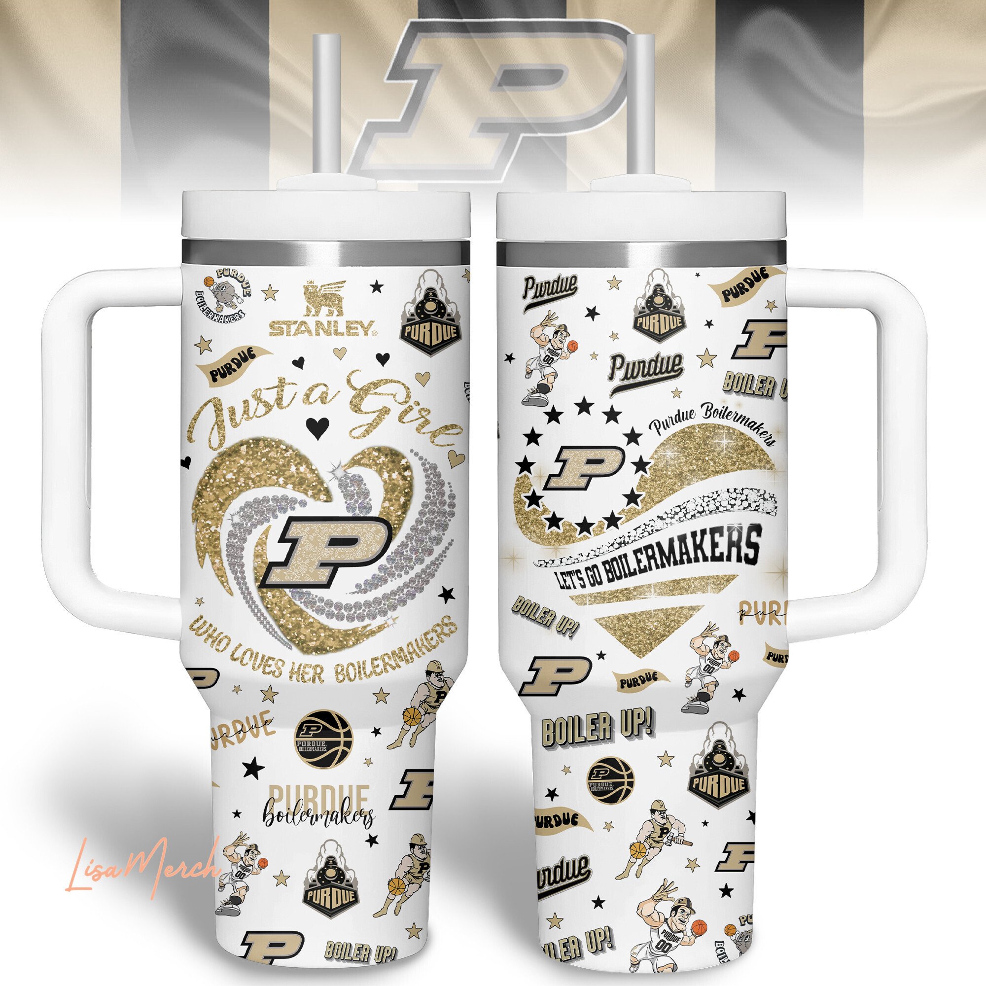 Purdue Boilermakers NCAA Sports Custom Stanley Cup 40 oz 30 oz Tumbler With HandleTVC2301309