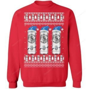Pure White Claw Hard Seltzer Ugly Christmas Sweater Adult 3D Funny Matching for family