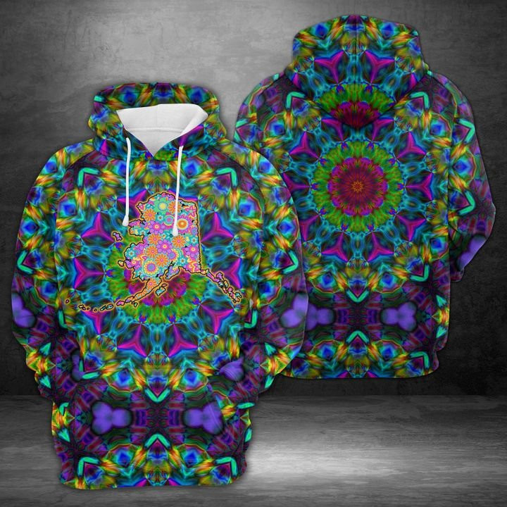 Purple Flower Alaska 3D All Over Print Hoodie, Zip Hoodie