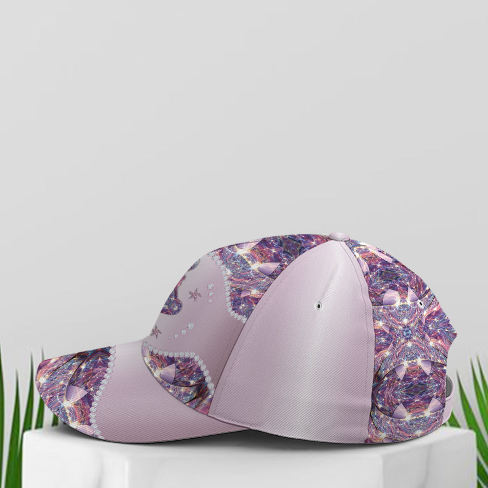 Purple Metallic Style Mermaid Baseball Cap Trucker Hats Custom Hats Gifts For Men & Women