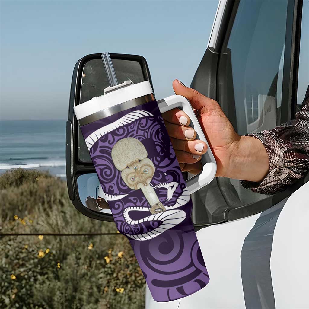 Purple New Zealand Eel Aotearoa Maori Tuna With Kotiate Weapon Custom Stanley Cup 40 oz 30 oz Tumbler With HandleTVC2301322 - Image 7