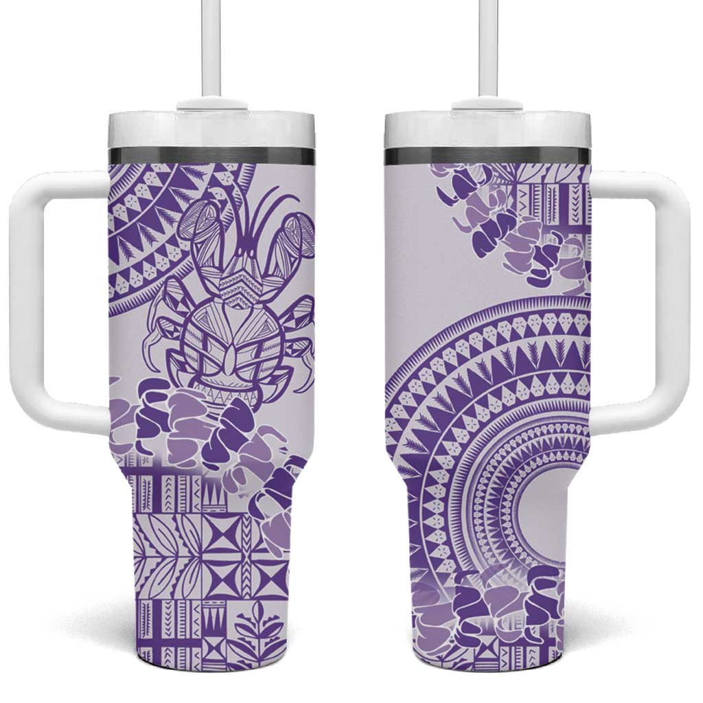 Purple Niue Language Week The Rock Coconut Crab Siapo Custom Stanley Cup 40 oz 30 oz Tumbler With HandleTVC2301349