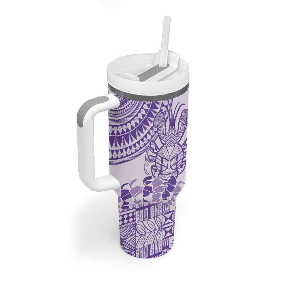 Purple Niue Language Week The Rock Coconut Crab Siapo Custom Stanley Cup 40 oz 30 oz Tumbler With HandleTVC2301349 - Image 2