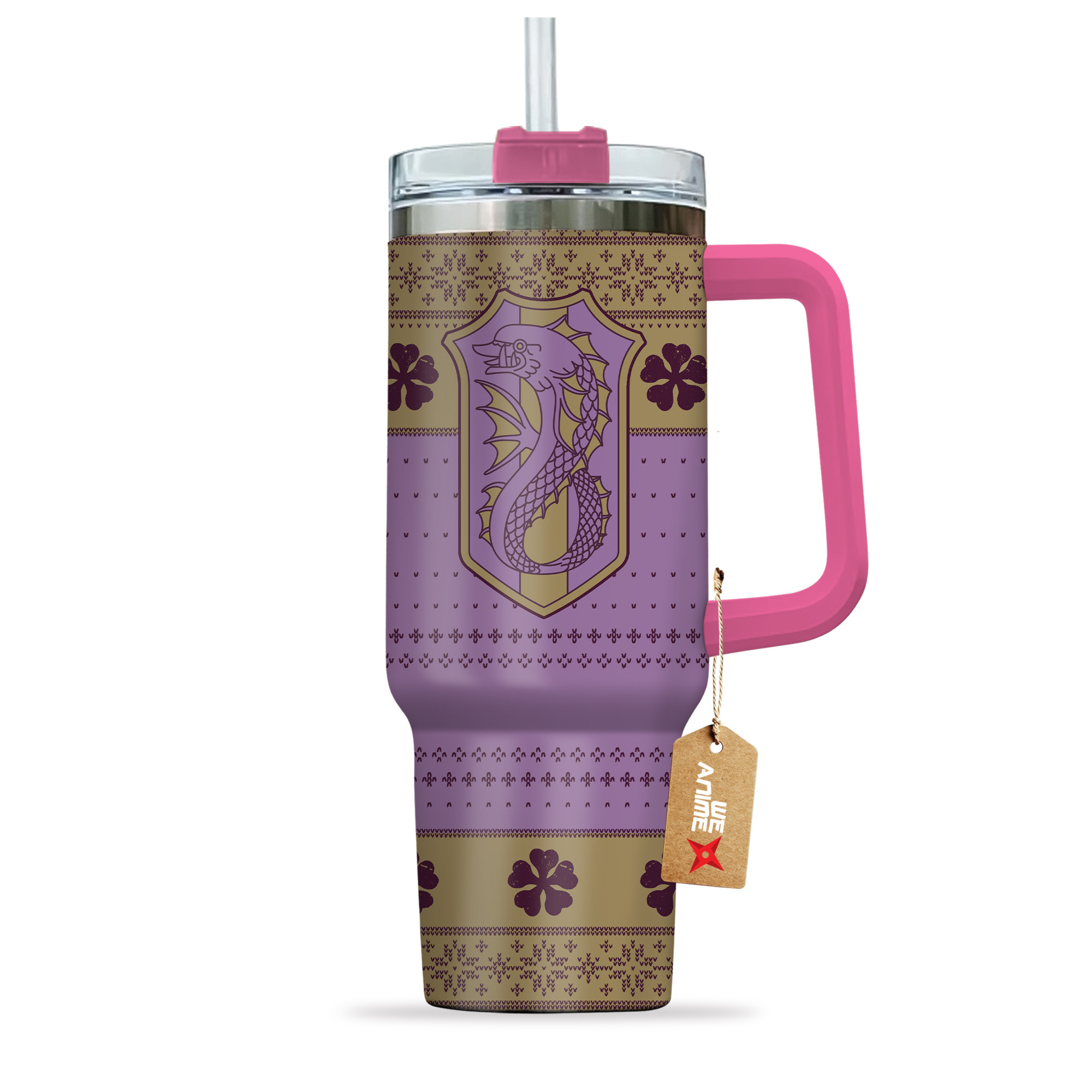 Purple Orca Black Clover Anime Custom Stanley Cup 40 oz 30 oz Tumbler With HandleTVC2301134 - Image 4