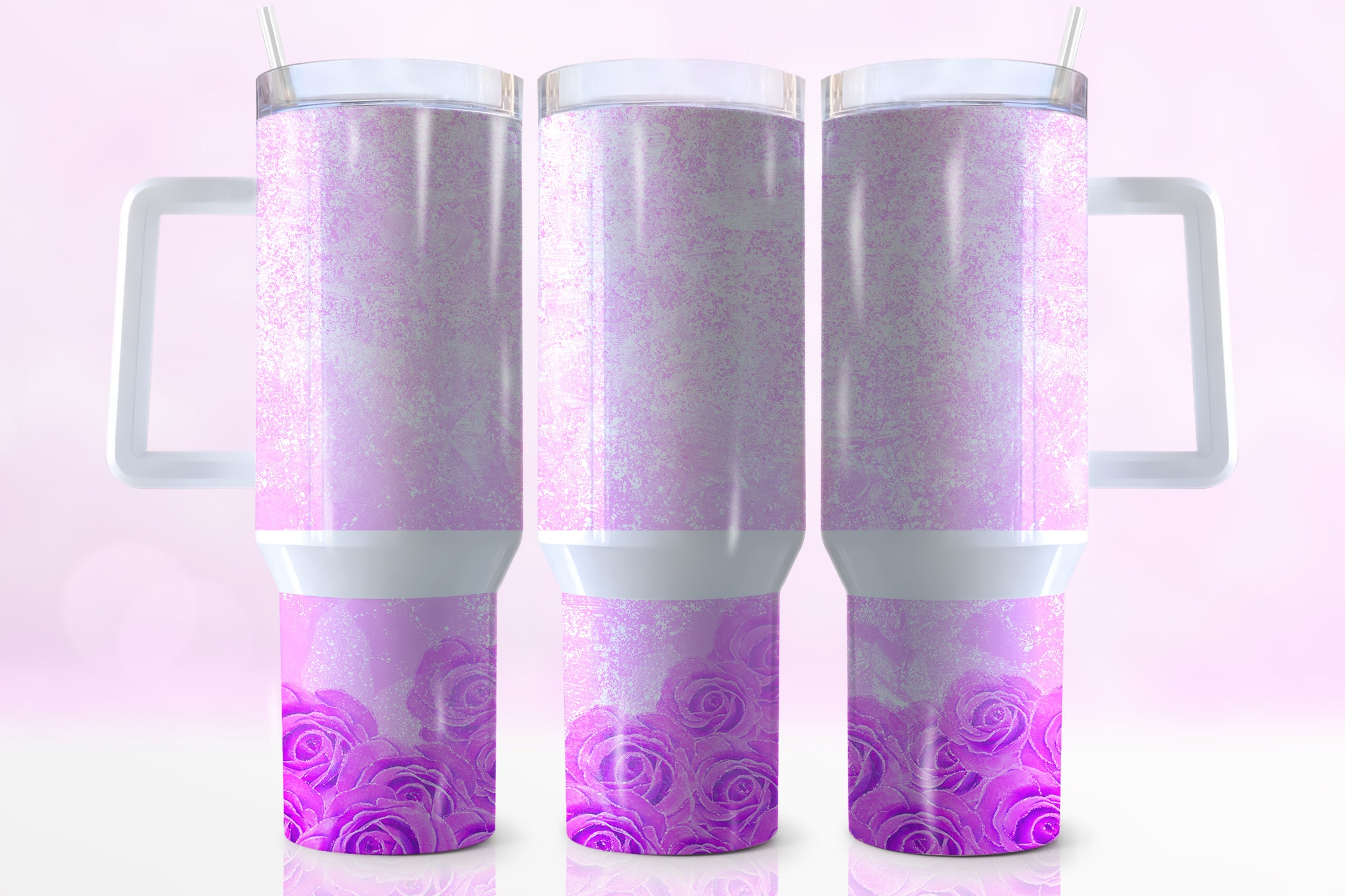Purple Roses Custom Stanley Cup 40 oz 30 oz Tumbler With HandleTVC2301953