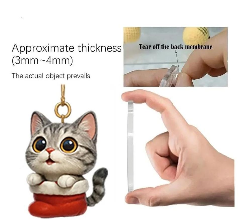 Purrfect Christmas Cat Acrylic Advent Calendar 2025, 2D Cute Kitten Countdown Calendar - Image 4