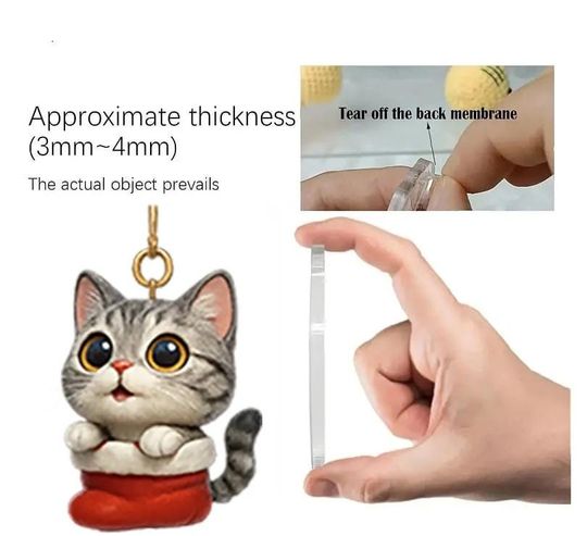 Purrfect Christmas Cat Acrylic Advent Calendar 2025, 2D Cute Kitten Countdown Calendar - Image 9