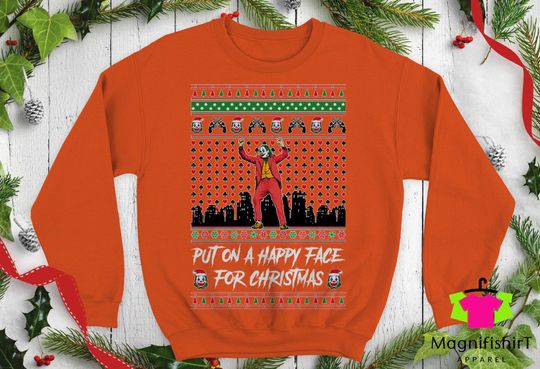 Put on a Happy Face for Christmas Ugly Christmas Sweater - Image 9