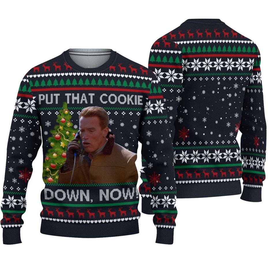 Put That Cookie Down Now 3D Shirt, 90s Movie Ugly Christmas Sweater