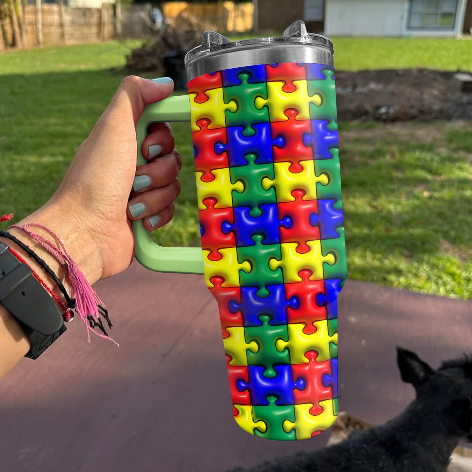 Puzzle Piece Parade Custom Stanley Cup 40 oz 30 oz Tumbler With HandleTVC2301727