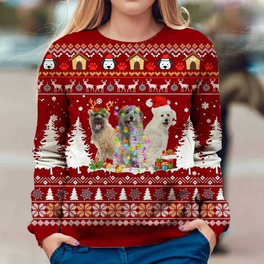 Pyrenean Shepherd Ugly Christmas Sweater Adult 3D Funny Matching for family