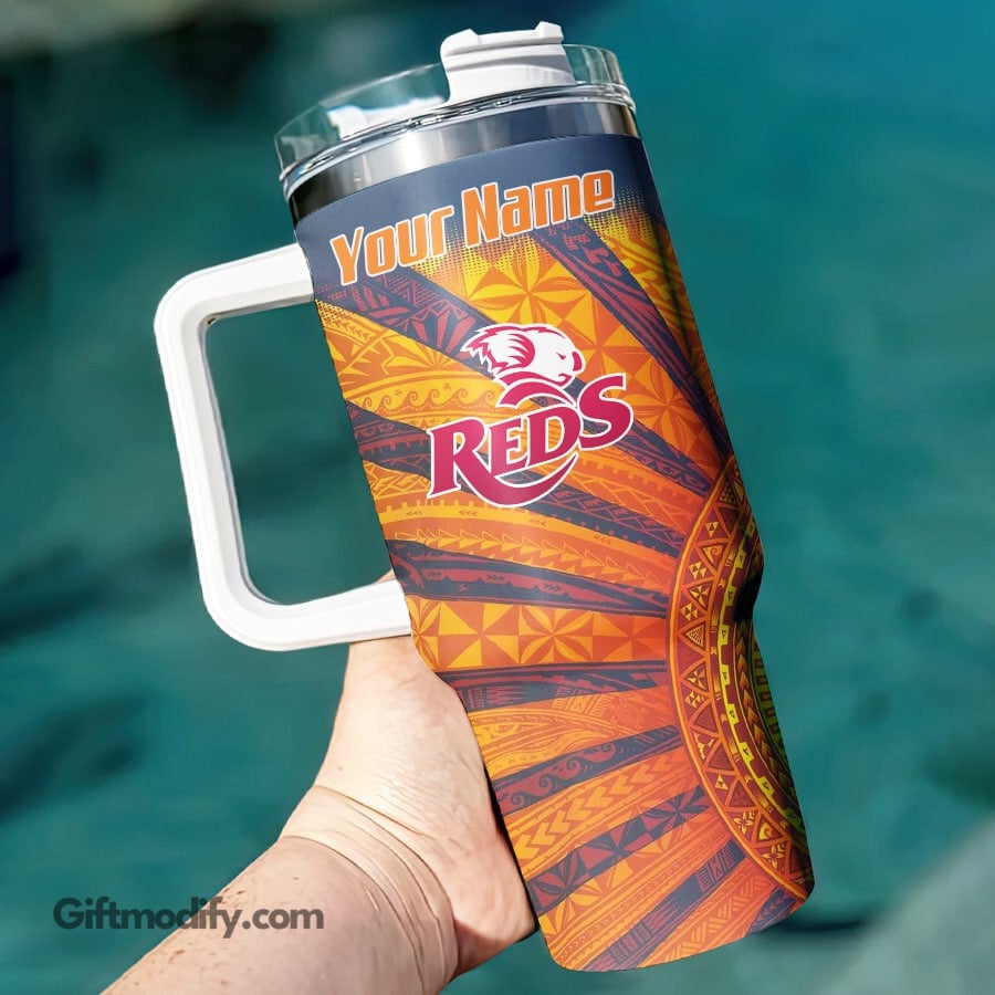 Queensland Reds Super Rugby Custom Stanley Cup 40 oz 30 oz Tumbler With HandleTVC2301181