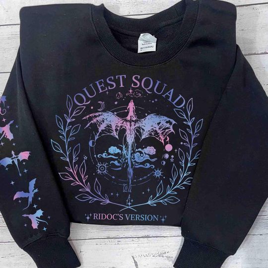 Quest Squad 3D Sweater, Onyx Storm Book Inspired Sweater, Fourth Wing 3D Sweater - Image 2