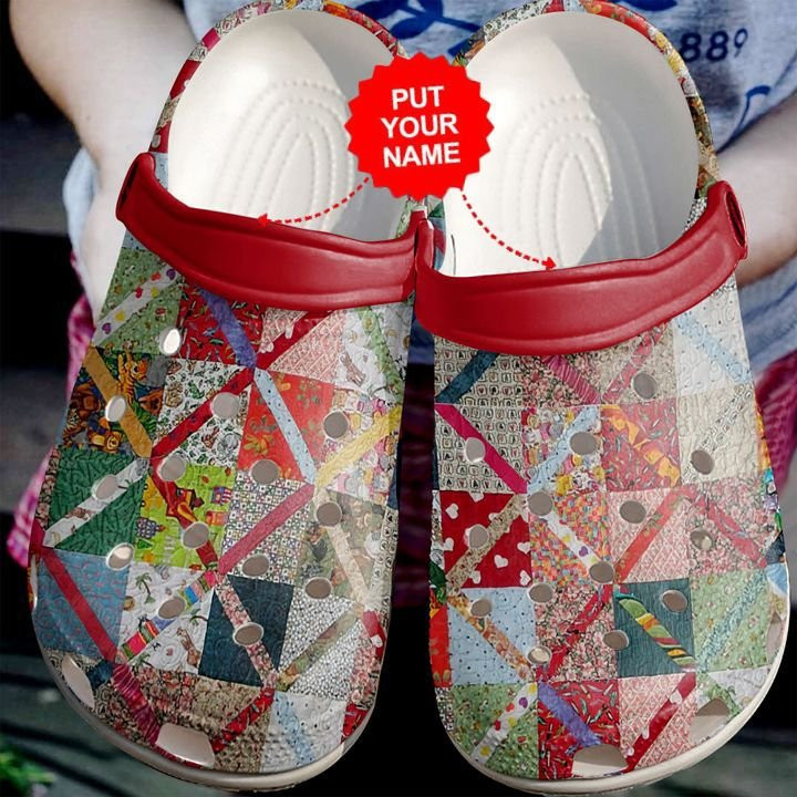 Quilting Vintage clog Shoes Colorful