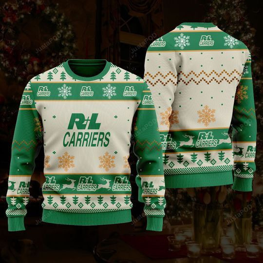R+L Carriers Ugly Christmas Sweater Adult 3D Funny Matching for family