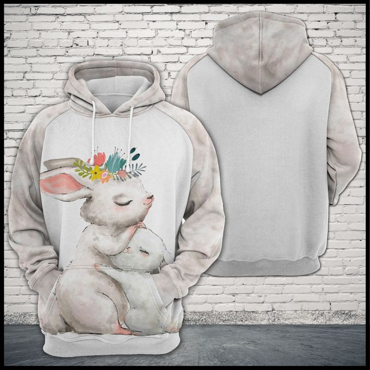 Rabbit Family 3D All Over Print Hoodie, Zip Hoodie