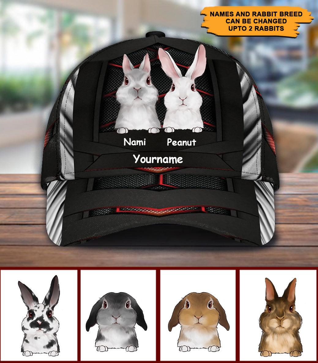 Rabbit Personalized Classic Cap Trucker Hats Custom Hats Gifts For Men & Women