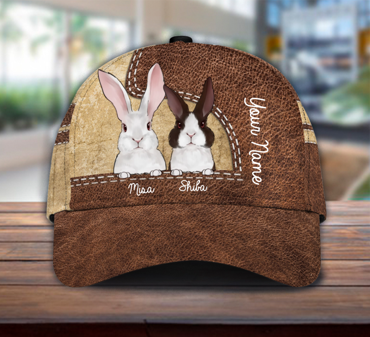 Rabbit Personalized Classic Cap Trucker Hats Custom Hats Gifts For Men & Women