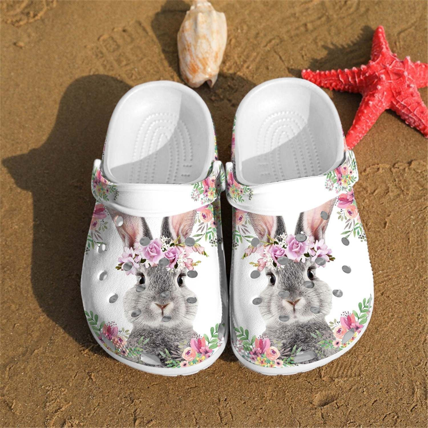 Rabbit shoes Crocs Crocband Clogs Shoes For Men Women