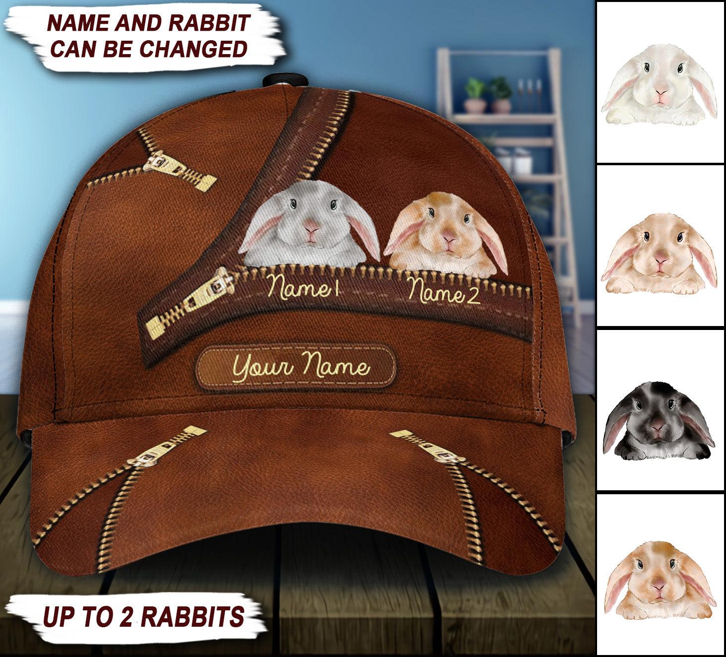 Rabit Personalized Classic Cap Trucker Hats Custom Hats Gifts For Men & Women