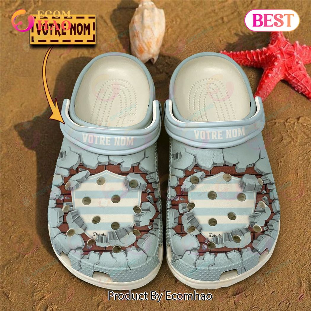 Racing 92 Top14 Sport Crocs Crocband Clogs Shoes Comfortable For Men Women and Kids