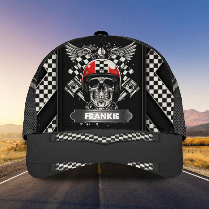 Racing Cap, Personalized Name Cap, Classic Cap for Men, Women, Cool Biker Hat, Off Road Dad Rider Trucker Hats Custom Hats Gifts For Men & Women