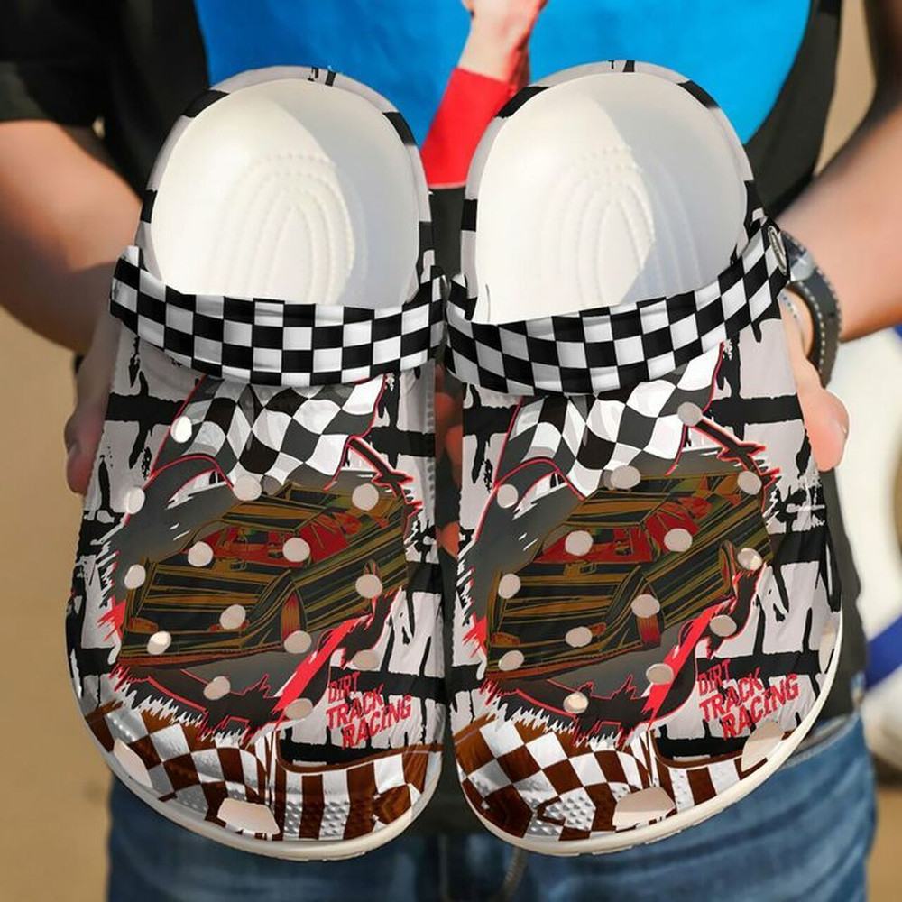 Racing Dirt Track 102 Gift For Lover Rubber clog Shoes Comfy Footwear