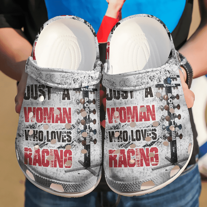 Racing Just A Girl Who Loves Classic Clogs Shoes