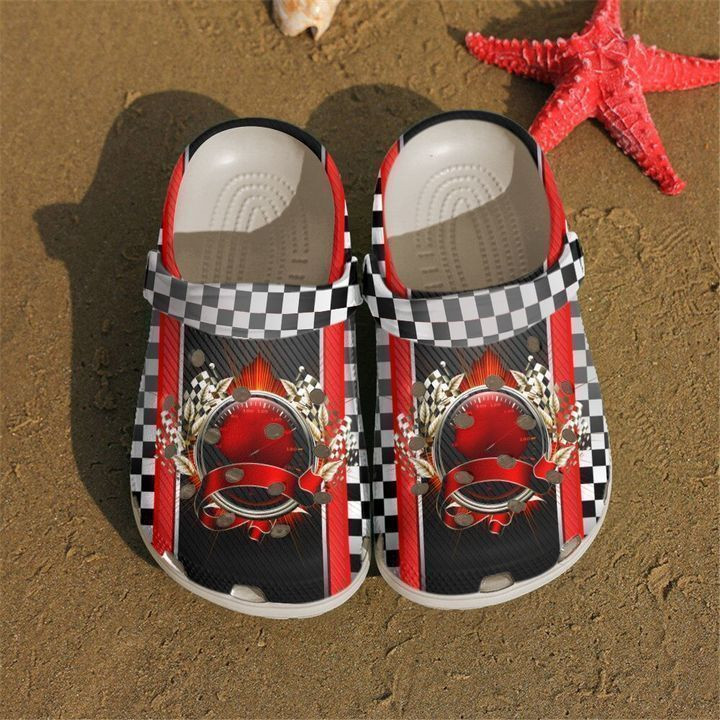 Racing Speedometer Classic Clogs Shoes