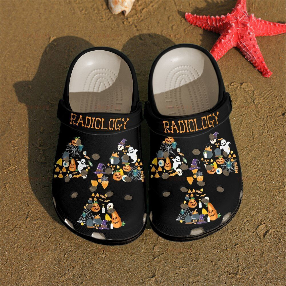 Rad Tech Happy Halloween Gift For Lover Rubber clog Shoes Comfy Footwear