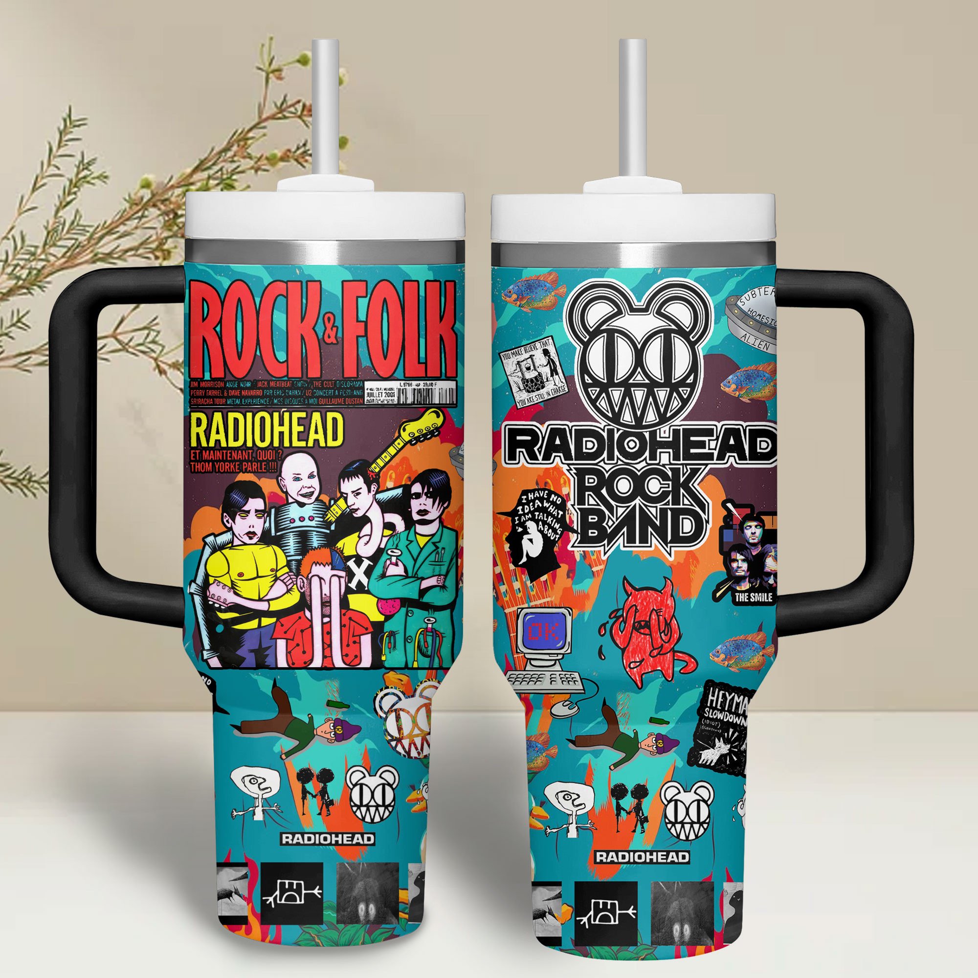 Radiohead Music Custom Stanley Cup 40 oz 30 oz Tumbler With HandleTVC2301234