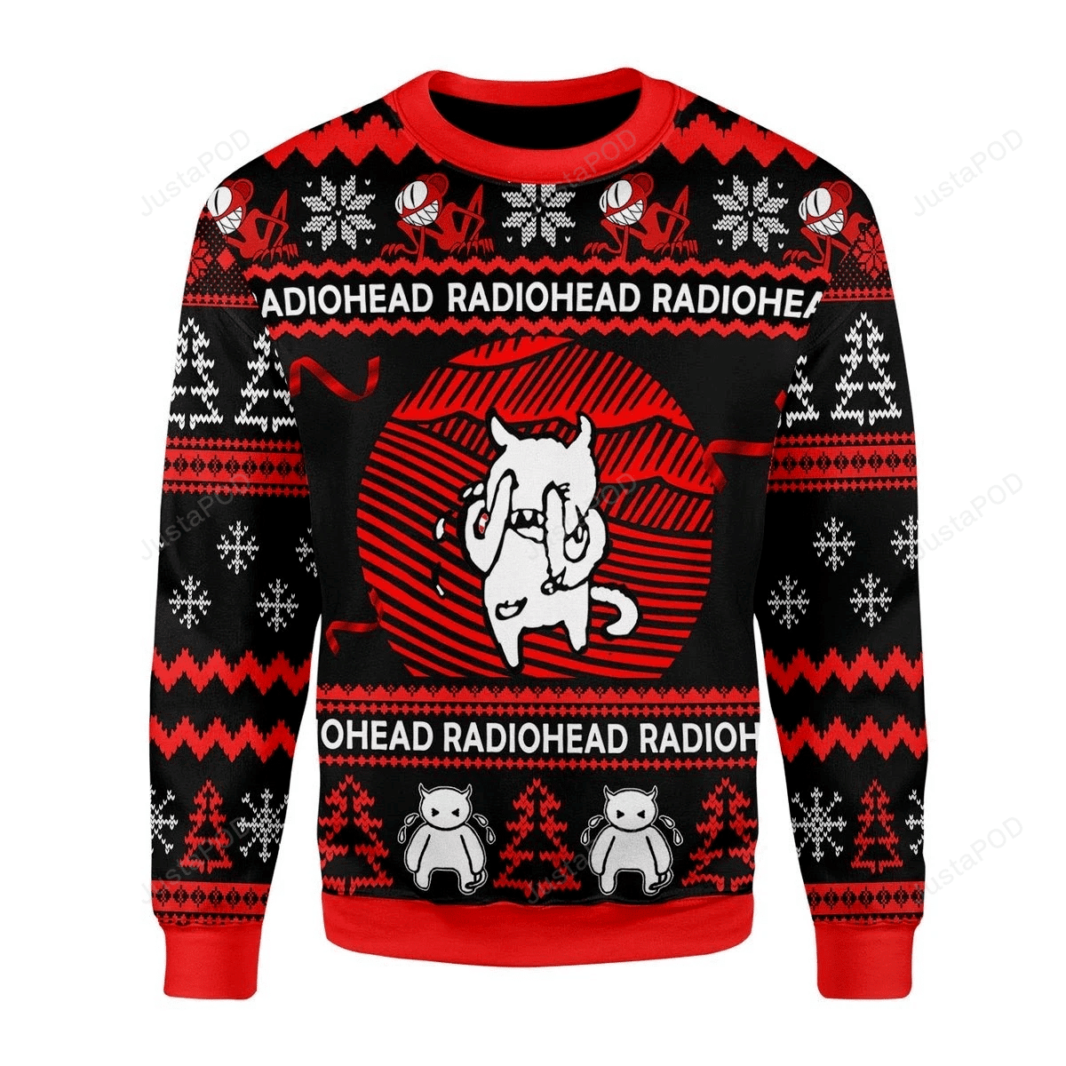 Radiohead Ugly Christmas Sweater Adult 3D Funny Matching for family