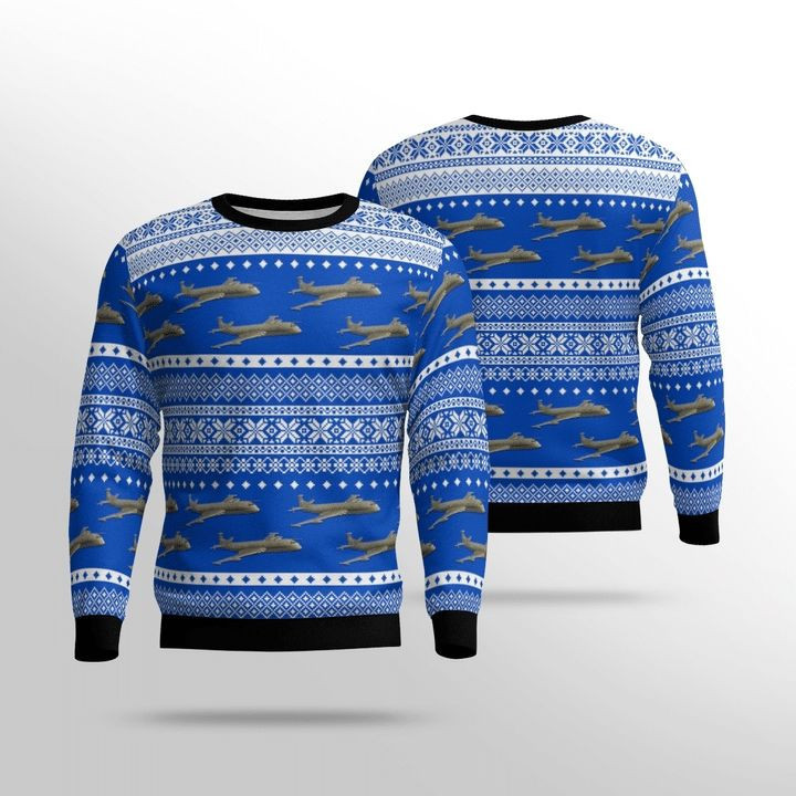 Raf Historical Nimrod Mr 2 Ugly Christmas Sweater Adult 3D Funny Matching for family