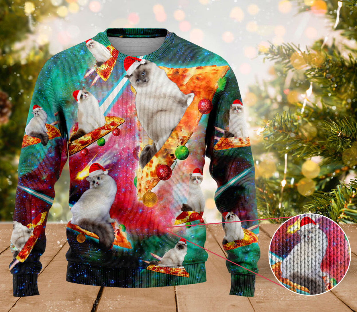 Ragdoll Cat Pizza Ugly Sweater Christmas Sweater Ugly Funny Gifts For Cat Lovers