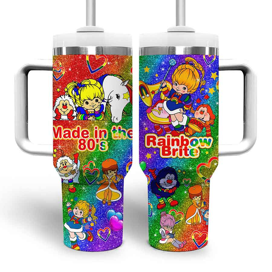Rainbow Brite Cartoon Custom Stanley Cup 40 oz 30 oz Tumbler With HandleTVC2301802 - Image 4