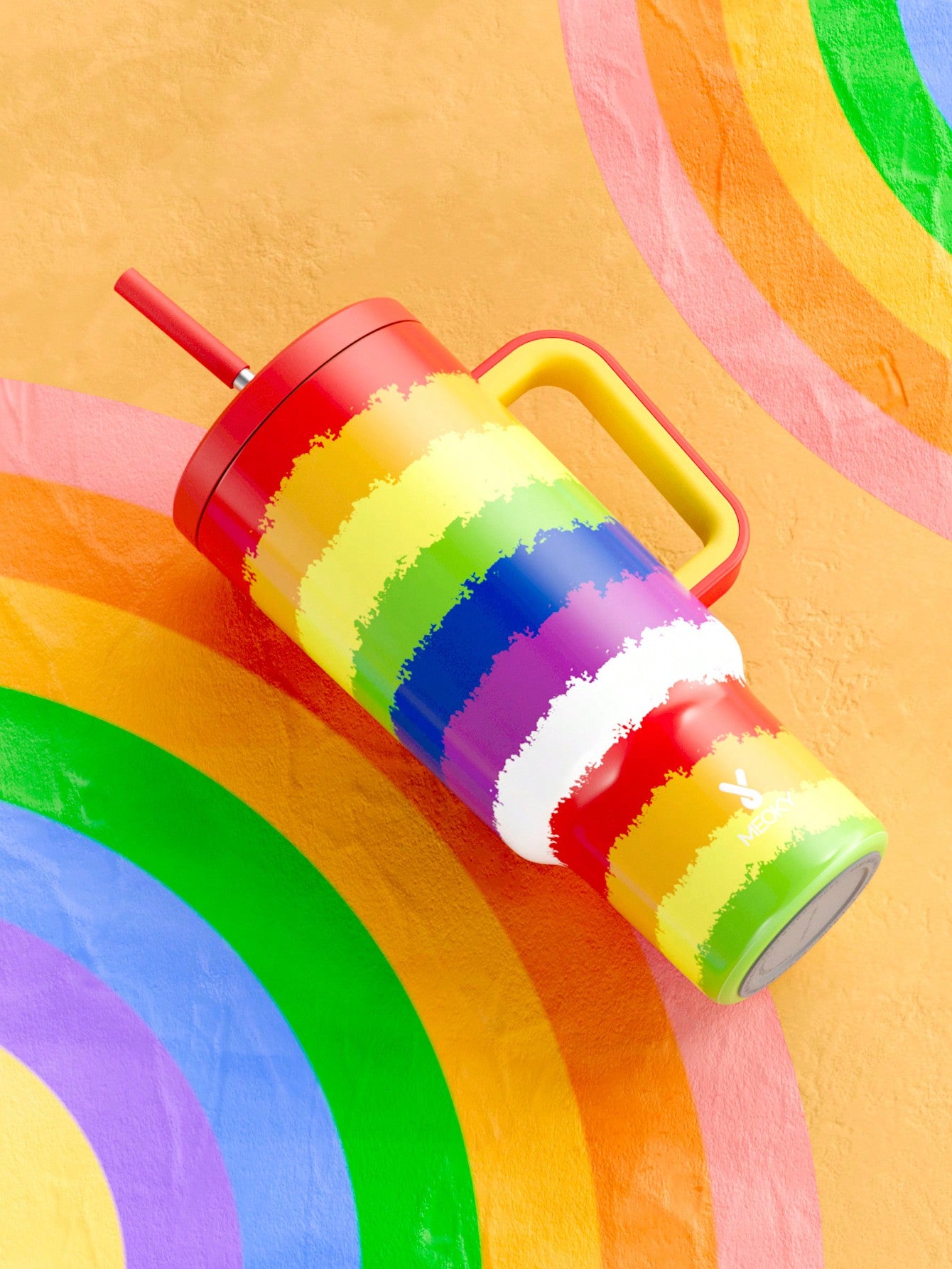 Rainbow Colorful Custom Stanley Cup 40 oz 30 oz Tumbler With HandleTVC2301666