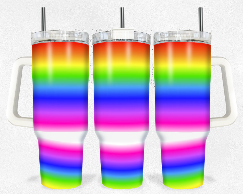 Rainbow Custom Stanley Cup 40 oz 30 oz Tumbler With HandleTVC2301903