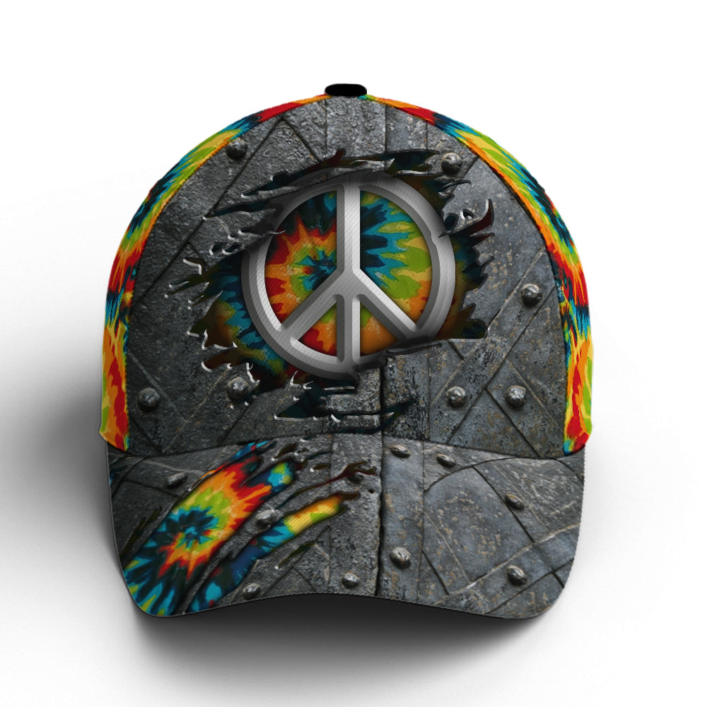 Rainbow Hippie Classic Gray Baseball Cap Trucker Hats Custom Hats Gifts For Men & Women