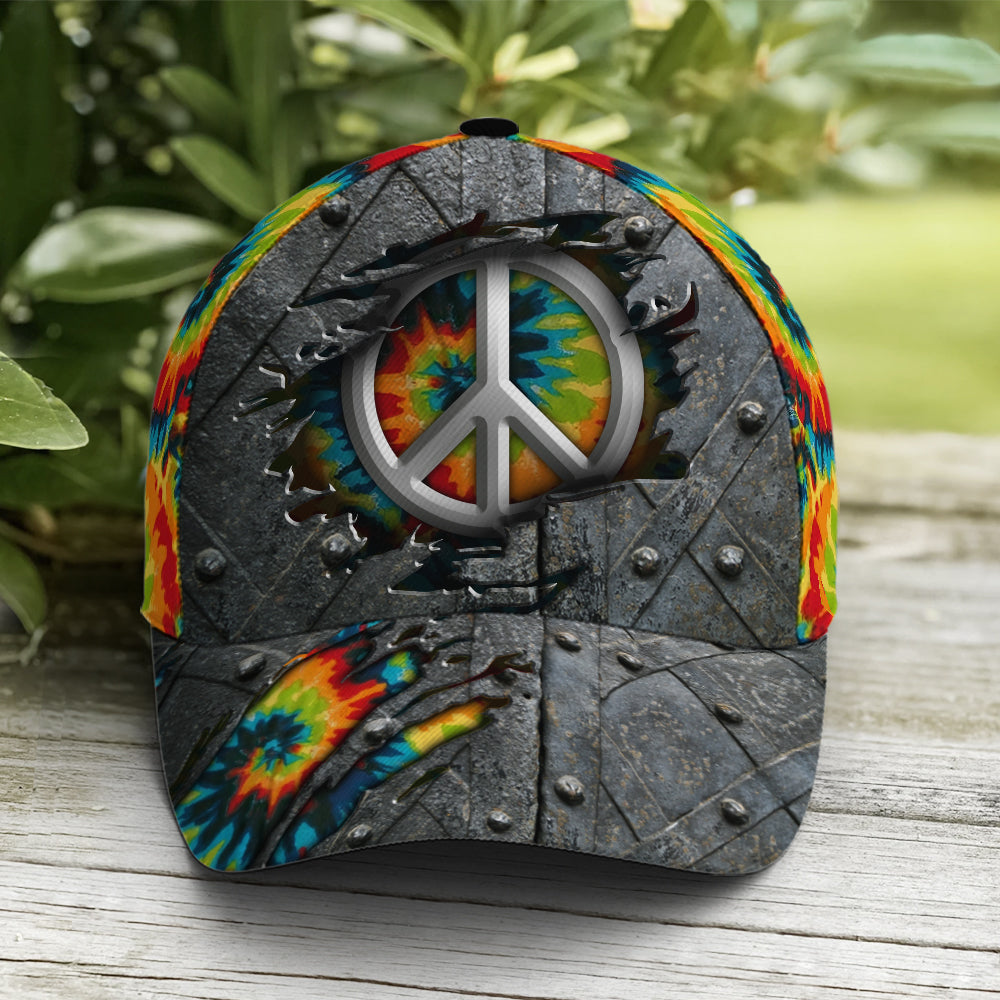 Rainbow Hippie Classic Gray Baseball Cap Trucker Hats Custom Hats Gifts For Men & Women