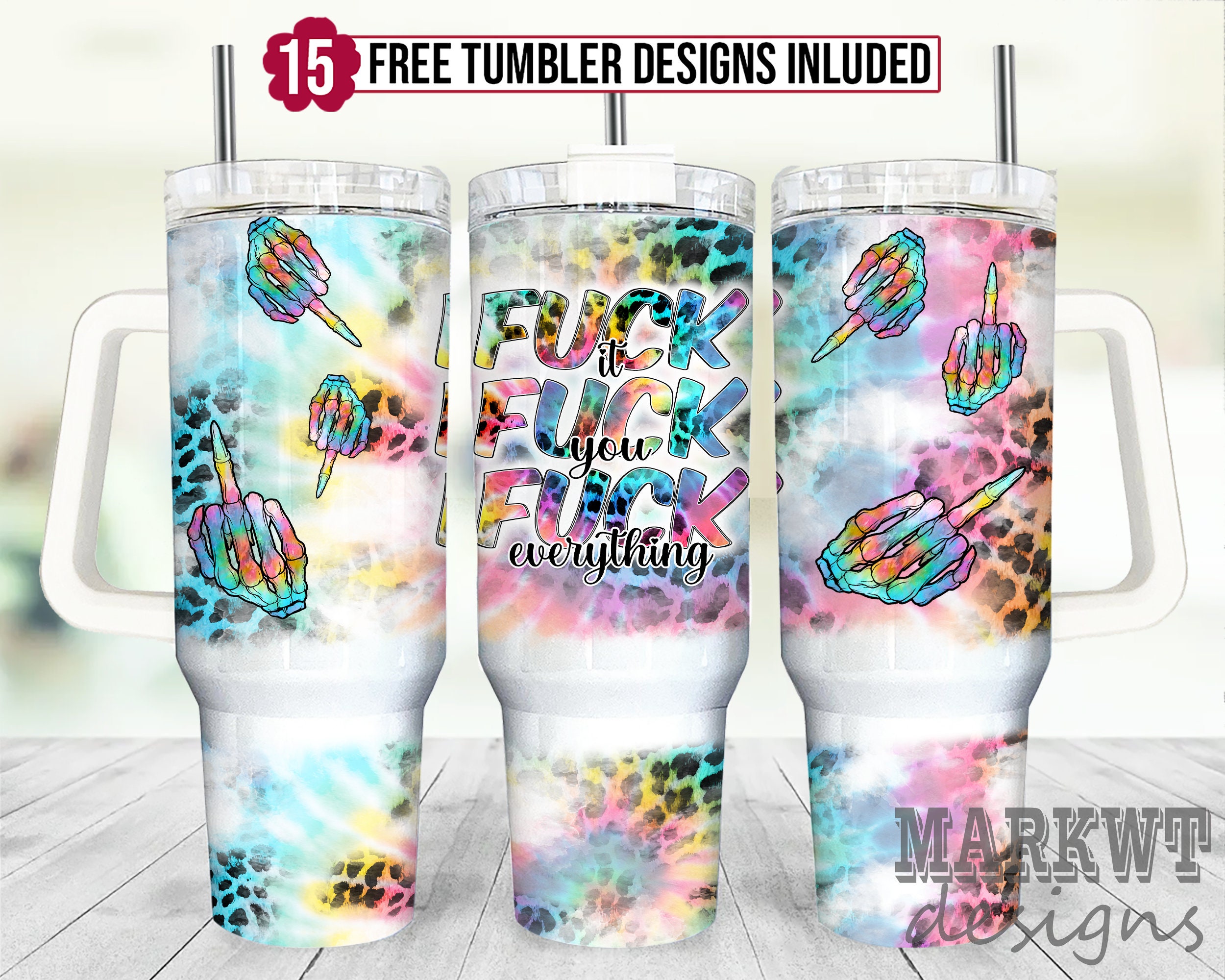 Rainbow Skeleton Hand Middle Finger Custom Stanley Cup 40 oz 30 oz Tumbler With HandleTVC2301954